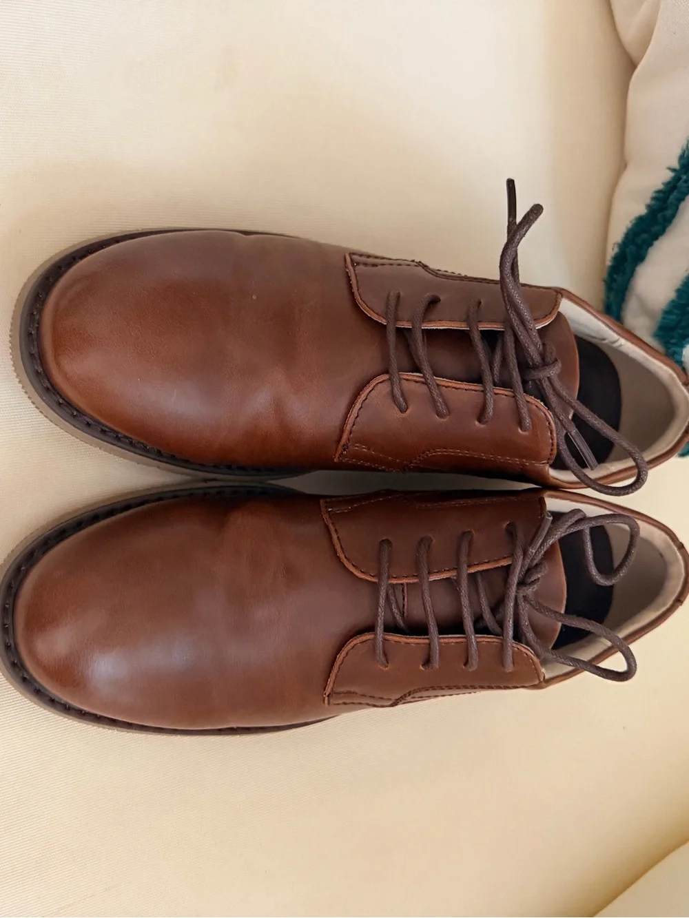 Brown Leather Oxford Shoes